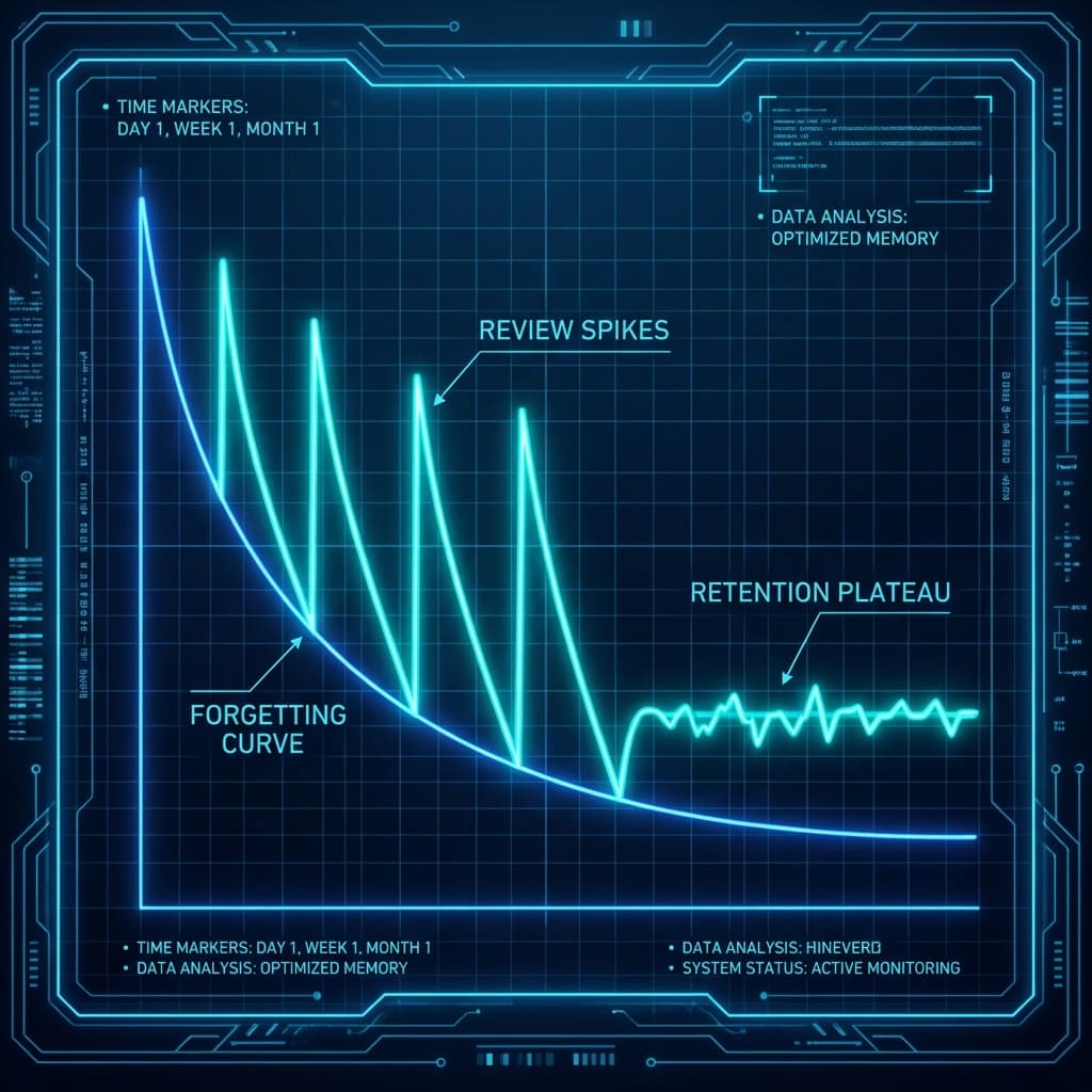 エビングハウスの忘却曲線 (Forgetting Curve)